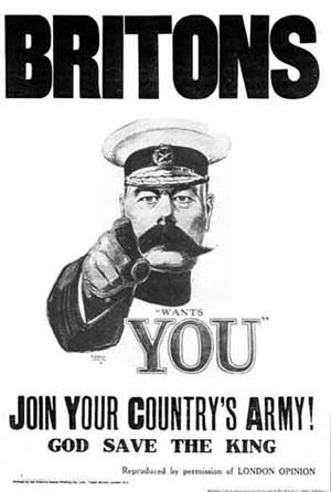 "Britons (키치너 경) Wants YOU" 포스터, 1914년 9월