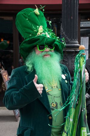 St. Pat's for All 퍼레이드의 그린 맨
