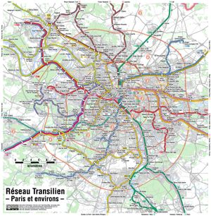 파리 지역의 상세 지도