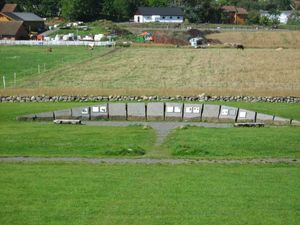 고크스타드 무덤의 설명 표지판