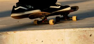 스케이트보드에 사용된 반스 신발