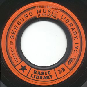 1959년 시버그 16 rpm 음반(라벨만)