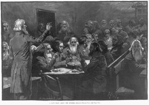 1883년 슈바르차우 형제단의 전통적인 아가페 연회