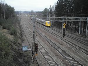 2008년 2월 동해안선 상의 X3 열차