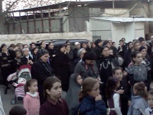 하레디 유대인 여성과 소녀, 메아 셰아림, 예루살렘, 2013