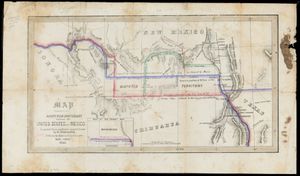 Disturnell & Schroeter, Map Illustrating the Disputed Boundary Between the United States and Mexico, 1853