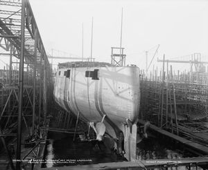 필라델피아에서 건조 중인 레트비잔, 1900년 10월