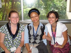 2008년 휴스턴 연구소에서 만난 세 명의 티치 포 아메리카 단원들