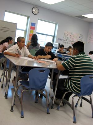 2008년 휴스턴 연수 중 티치 포 아메리카 단원이 이끄는 교실