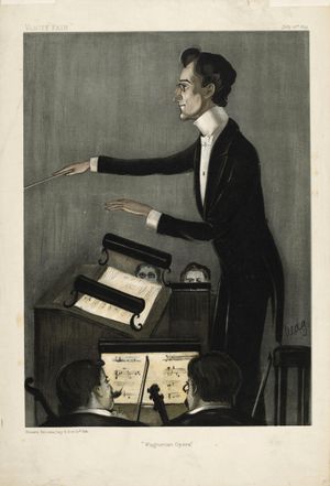 WAG가 배니티 페어를 위해 그린 1899년 묵의 캐리커처