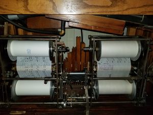 Wurlitzer 153 밴드 오르간의 듀플렉스 롤 메커니즘