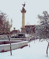 눈이 내린 후의 플라사 마요르