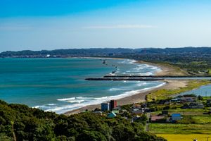 태동사키 등대 부근에서 바라본 이즈미우라 해안