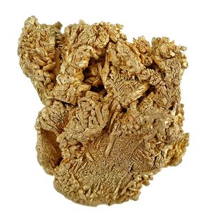 리틀 조니 광산(Little Johnny Mine), 브리스 힐(Breece Hill), 리드빌 광산 지구에서 채취한 결정 금 표본