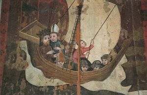 핀란드로 건너가는 에리크 9세와 헨리.