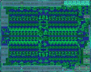 Radeon RX 470 그래픽 카드에 사용된 Polaris 10 GPU의 다이 샷