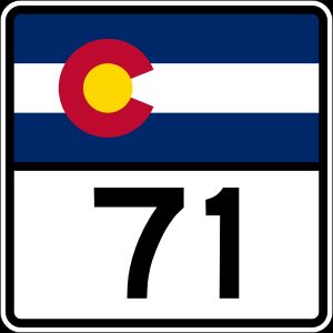 콜로라도 주도 71호선 표지판
