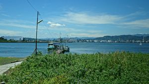 수상 버스의 미호 부두