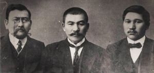 아흐메트 바이투르시노프, 알리한 부케이하노프, 미르자킵 둘라툴리 (1913년 오렌부르크)