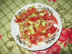 우즈베키스탄의 샐러드