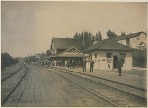 1910년 미션의 옛 CPR 기차역