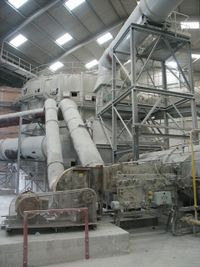 가공된 고령토를 건조하는 Buell dryer (영국)