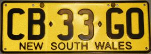 NSW 번호판