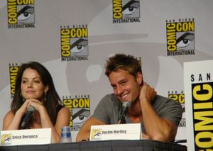 에리카 듀런스와 저스틴 하틀리, 2010년 샌디에이고 코믹콘에서
