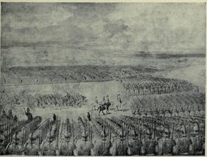 포루스, 기원전 326년 7월 알렉산드로스의 공격을 기다리고 있다.