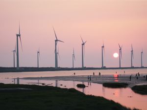 타이중의 풍력 발전기