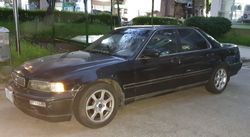 GM대우 라세티의 바퀴로 교체된 대우 아카디아