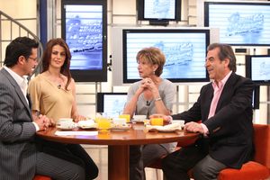 에두아르도 프레이 루이스-타글레 대통령과 영부인 마르타 라라에체아가 2009년 10월 아침 프로그램 Buenos días a todos에 초청받았다.