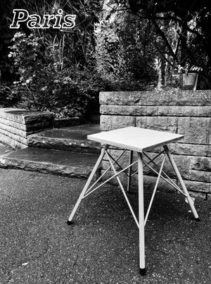 1973년 파리 센 강변 부키니스트의 "에펠탑 의자" 빈티지 엽서