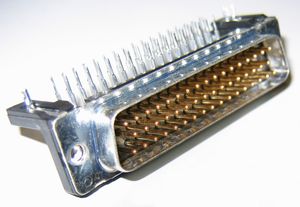 수 PCB 장착 DD-50 커넥터 (플러그)