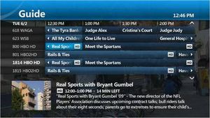 AT&T U-verse의 전자 프로그램 가이드