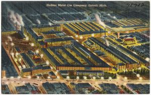 1930-1945년경 허드슨 모터 카 컴퍼니 공장, 디트로이트