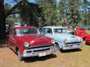 현지에서 제작되었거나 모터 홀딩스(뉴질랜드)가 완전 수입한 두 대의 1954년형 허드슨 제트라이너, 우측 운전석