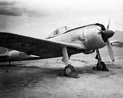 1945년, 클라크 비행장에서 미국군에 노획되어, 동 군의 국적 표식이 그려진 1식 전투기 2형(키43-II)
