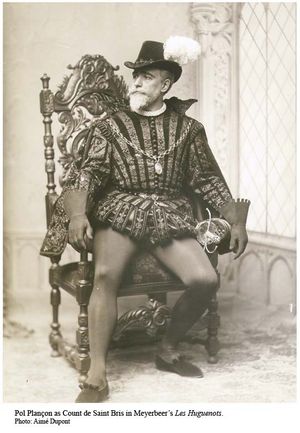 폴 플랑송(Pol Plançon) 1894년 메트로폴리탄 오페라 하우스에서 생 브리스 백작 역