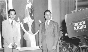 람과 동료 예술가 마누엘 카보넬 (1952)