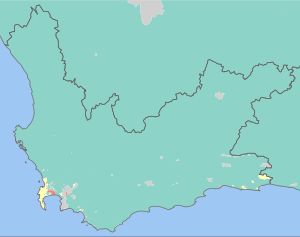 서케이프 주의 언어 분포도