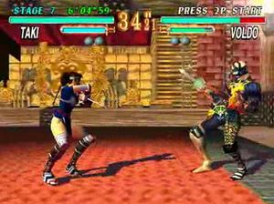 타키와 볼도의 대결 게임 플레이 스크린샷