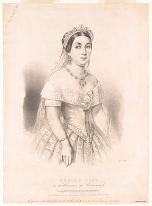 1845년, 제목 역할의 로지나 피코