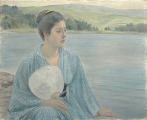 구로다 세이키, 《호반》, 1897, 구로다 기념관, 도쿄
