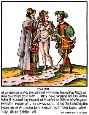 풍자적 내용을 담은 16세기 독일의 목판화