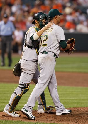 오클랜드 애슬레틱스 시절(2011년 6월 7일)