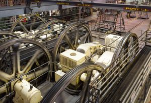 케이블카 박물관에서 볼 수 있는 케이블 구동 장치