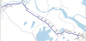 후닝 고속철도 노선도