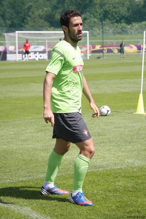 비아나가 유로 2012에서 훈련하는 모습