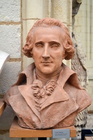 조르주 쿠통의 흉상, 다비드 도제르 (1844).